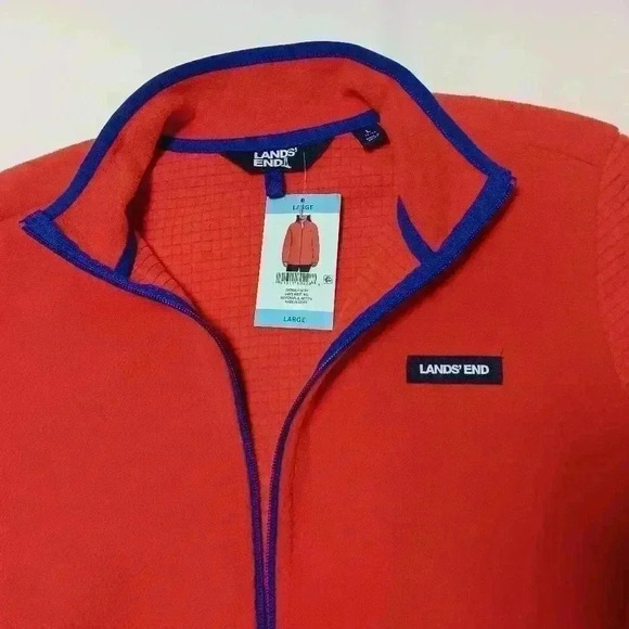 Lands End Full zip Fleece jacket. Ladies size  L. NWT - Picture 6 of 9